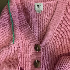 Urban outfitters BDG Small pink cardigan sweater
